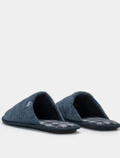 Uomo Piazza Italia Pantofole<Pantofola in tessuto con soletta a quadroni -