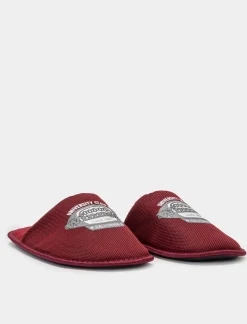 Uomo Piazza Italia Pantofole<Pantofola in tessuto con stampa. In due varianti colore - Bordeaux