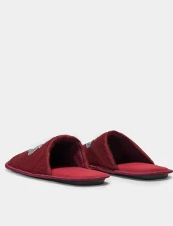 Uomo Piazza Italia Pantofole<Pantofola in tessuto con stampa. In due varianti colore - Bordeaux