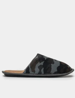 Uomo Piazza Italia Pantofole<Pantofola in tessuto con stampa mimetica -