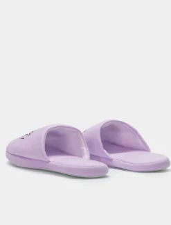 Donna Piazza Italia Pantofole<Pantofola in tessuto con stampa - Lilla