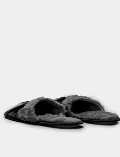 Donna Piazza Italia Pantofole<Pantofola in tessuto con fiocco -