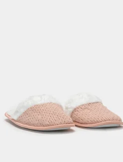 Donna Piazza Italia Pantofole<Pantofola in tessuto effetto uncinetto -