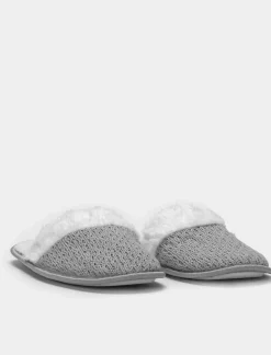 Donna Piazza Italia Pantofole<Pantofola in tessuto effetto uncinetto -