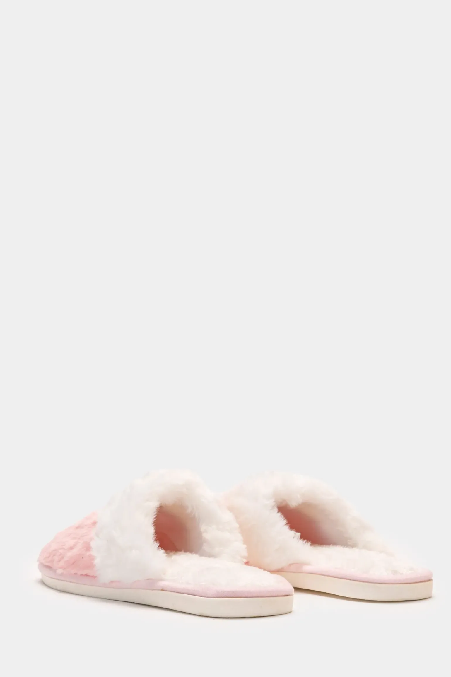 Donna Piazza Italia Pantofole<Pantofola in tessuto furry, in due varianti colore -