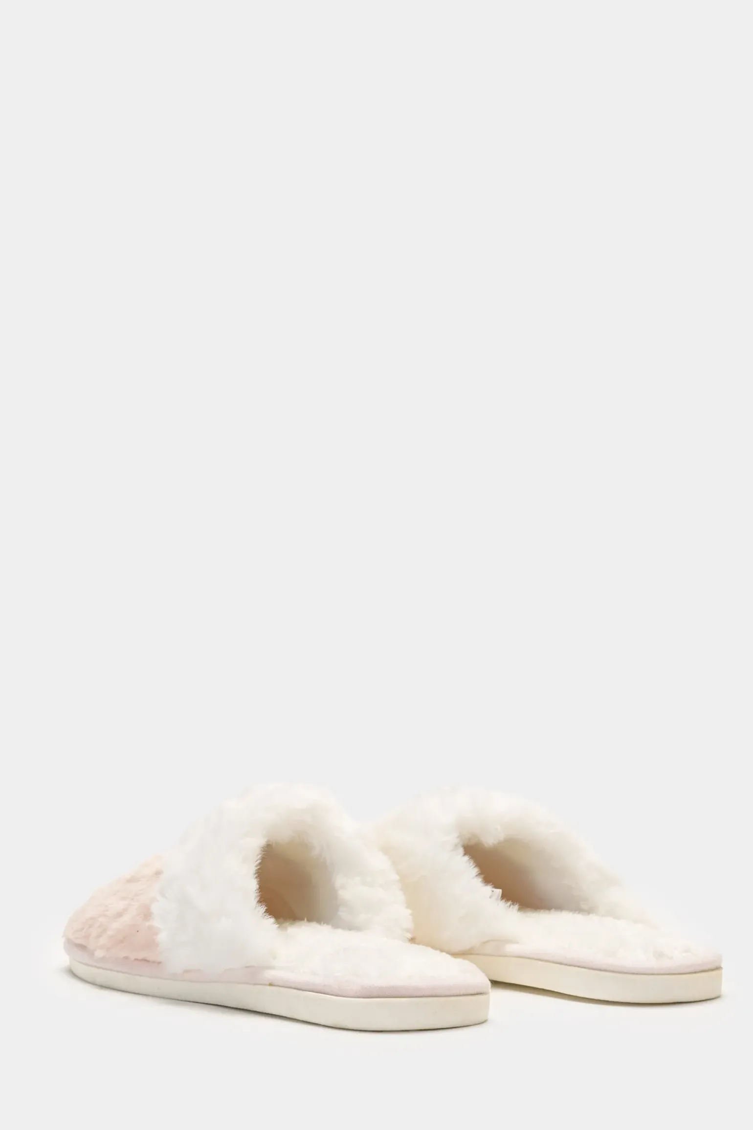 Donna Piazza Italia Pantofole<Pantofola in tessuto furry, in due varianti colore -