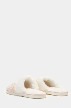 Donna Piazza Italia Pantofole<Pantofola in tessuto furry, in due varianti colore -