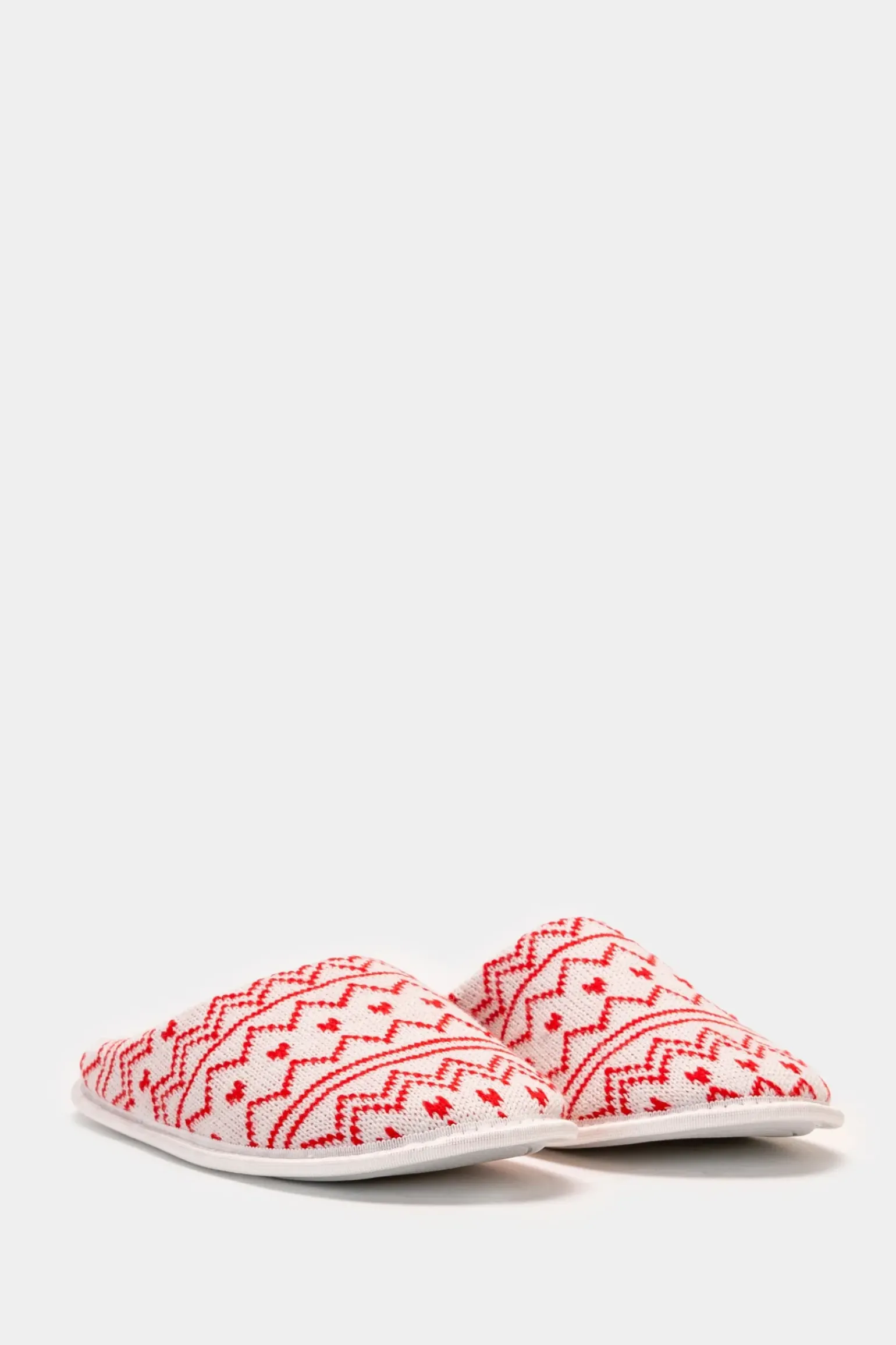 Donna Piazza Italia Pantofole<Pantofola in tessuto jacquard bicolor -