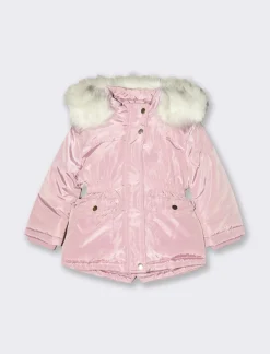 Piazza Italia Neonata<Parka con cappuccio e pelliccia -