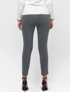 Donna Piazza Italia Donna|Pantaloni<Patalone taglio formale vestibilità straight con elastico jaquard - mel.