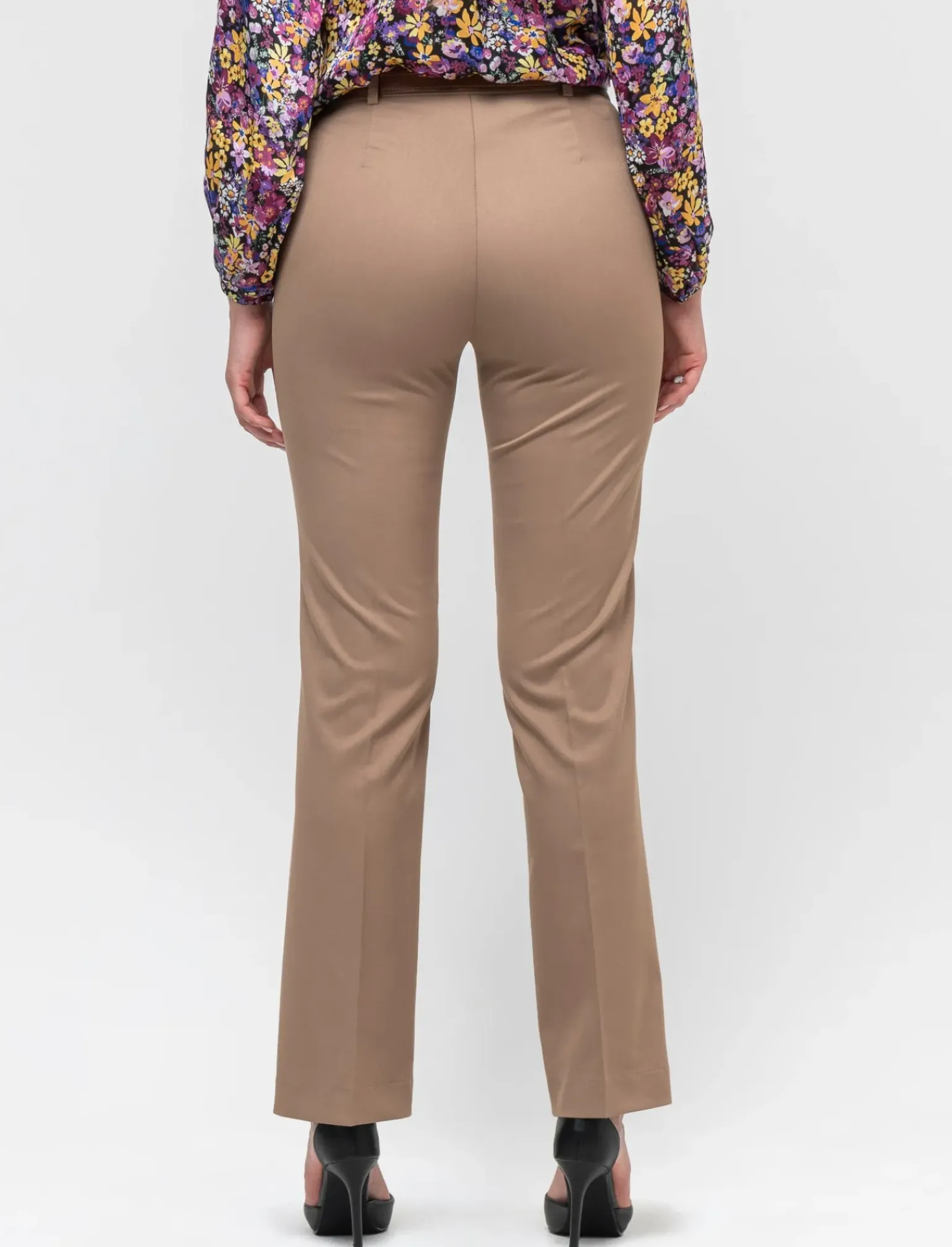 Donna Piazza Italia Donna|Pantaloni<Patalone taglio formale vestibilità straight con cointura - Cammello