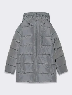 Bambino Piazza Italia Bambino|Giubbini E Cappotti<Piumino imbottito apertura con zip frontale e taschino - cenere
