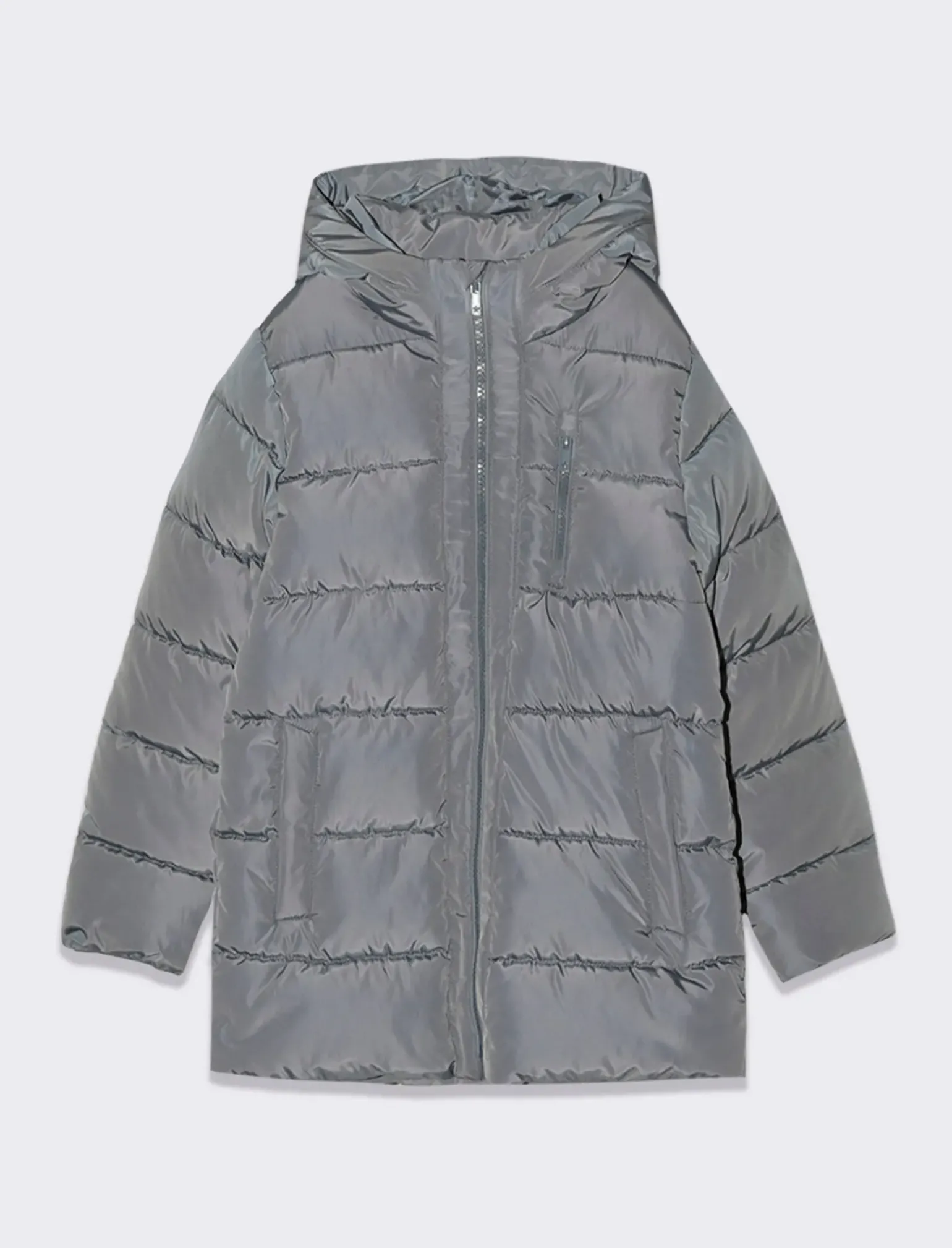 Bambino Piazza Italia Bambino|Giubbini E Cappotti<Piumino imbottito apertura con zip frontale e taschino - cenere