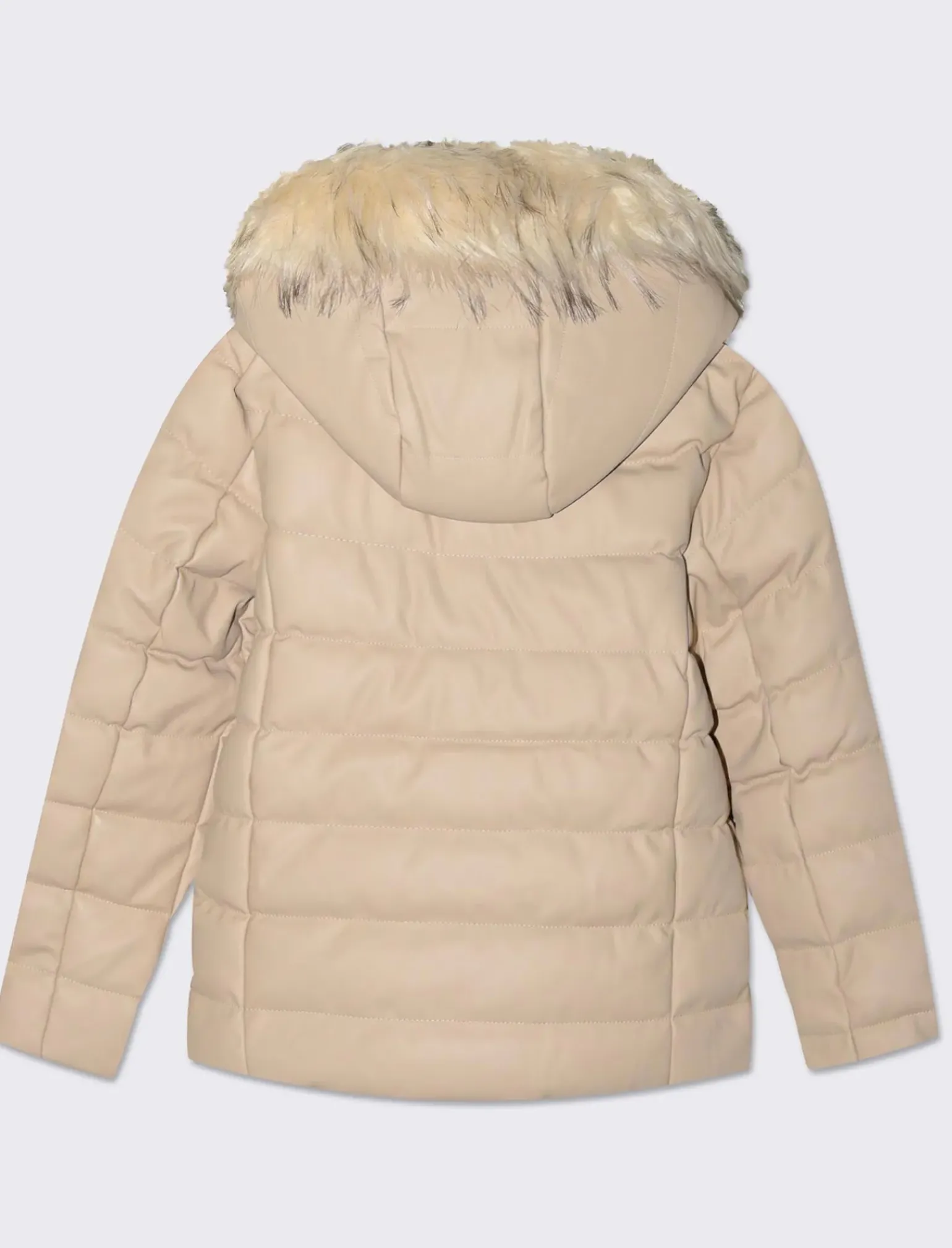 Piazza Italia Bambina|Giubbini E Cappotti<Piumino imbottito con cappuccio e pelliccia in finta pelle -