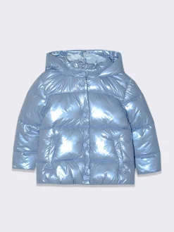 Piazza Italia Neonata<Piumino lucido, morbido, con bottoni a pressione -