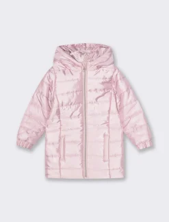 Piazza Italia Neonata<Piumino lungo con cappuccio e zip frontale -