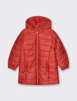 Piazza Italia Neonata<Piumino lungo con cappuccio e zip frontale -