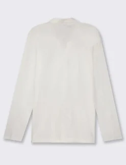 Uomo Piazza Italia Uomo|Polo E T-Shirt<Polo derby con colletto classico a rever in puro cotone slub a maniche lunghe -