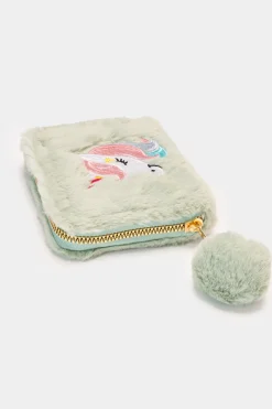 Piazza Italia Portachiavi E Portafogli|Borse E Zaini<Portamonete da bambina con unicorno in pelliccia -