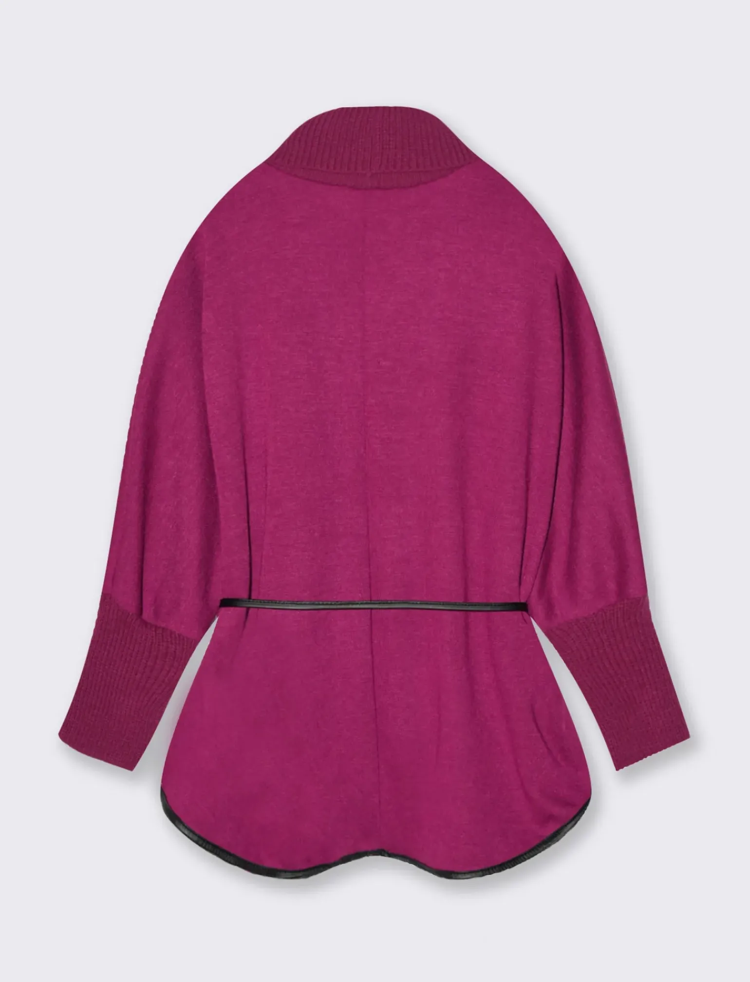 Donna Piazza Italia Maglieria<Pullover collo alto con maniche a 3/4 - Magenta