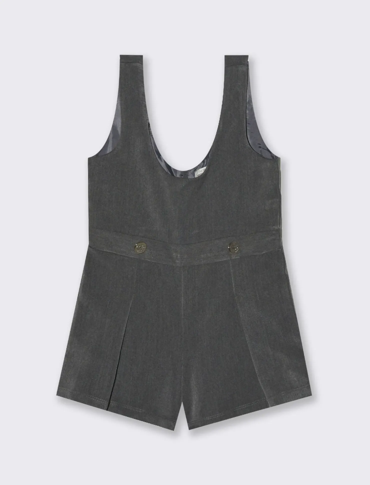 Piazza Italia Salopette foderata con bottoni - Grigio Hot