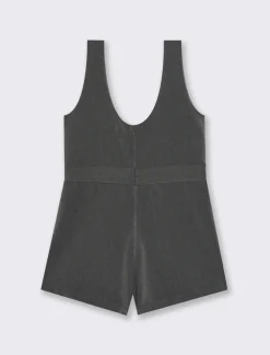 Piazza Italia Bambina|Body E Salopette<Salopette foderata con bottoni - Grigio
