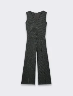 Piazza Italia Bambina|Body E Salopette<Salopette/tuta da bambina a righe - Nero