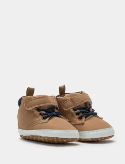 Piazza Italia Scarpe<Scarpa a collo alto con strappo e suola antiscivolo - Cuoio