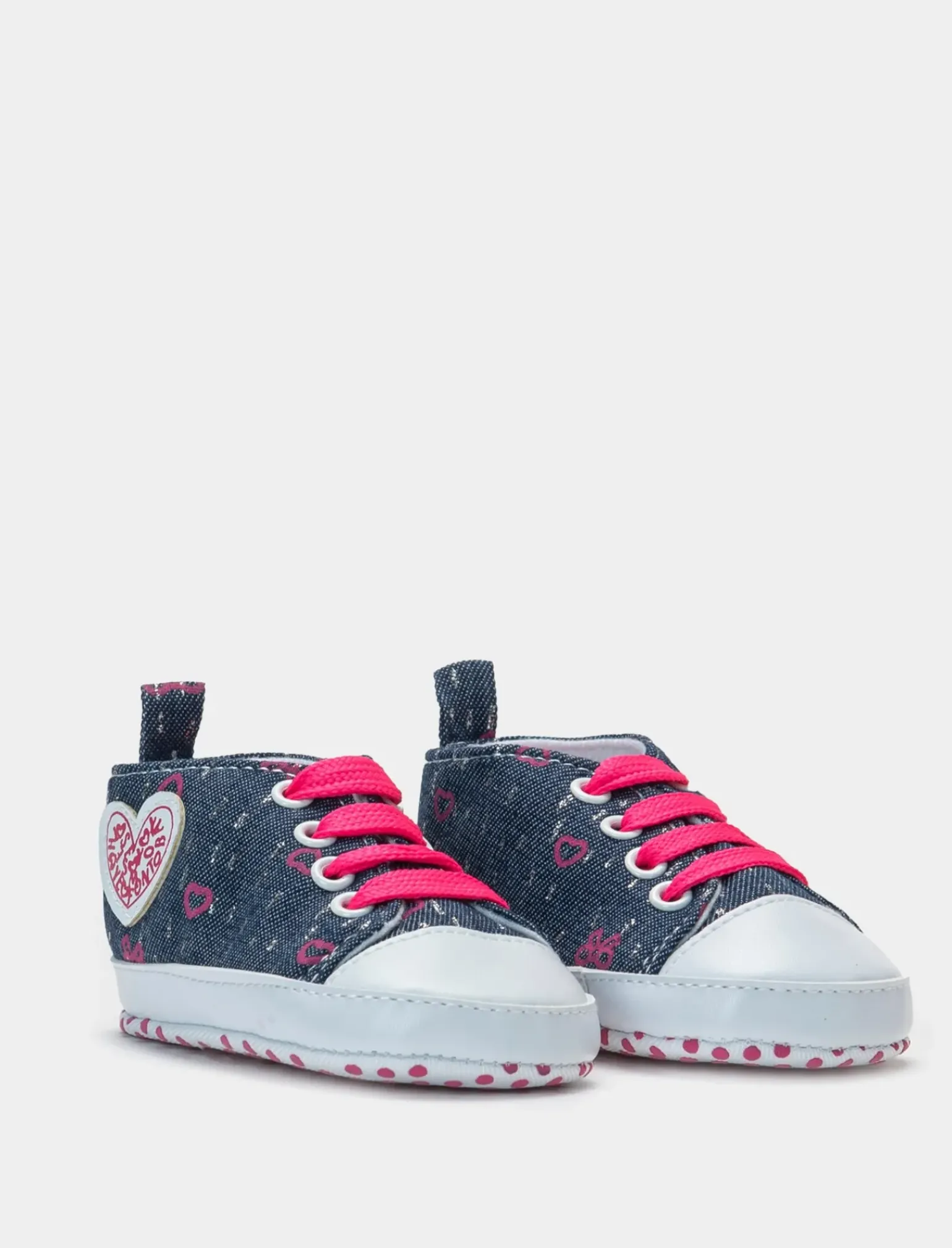 Piazza Italia Scarpe<Scarpa in denim con patch cuore e fondo antiscivolo -