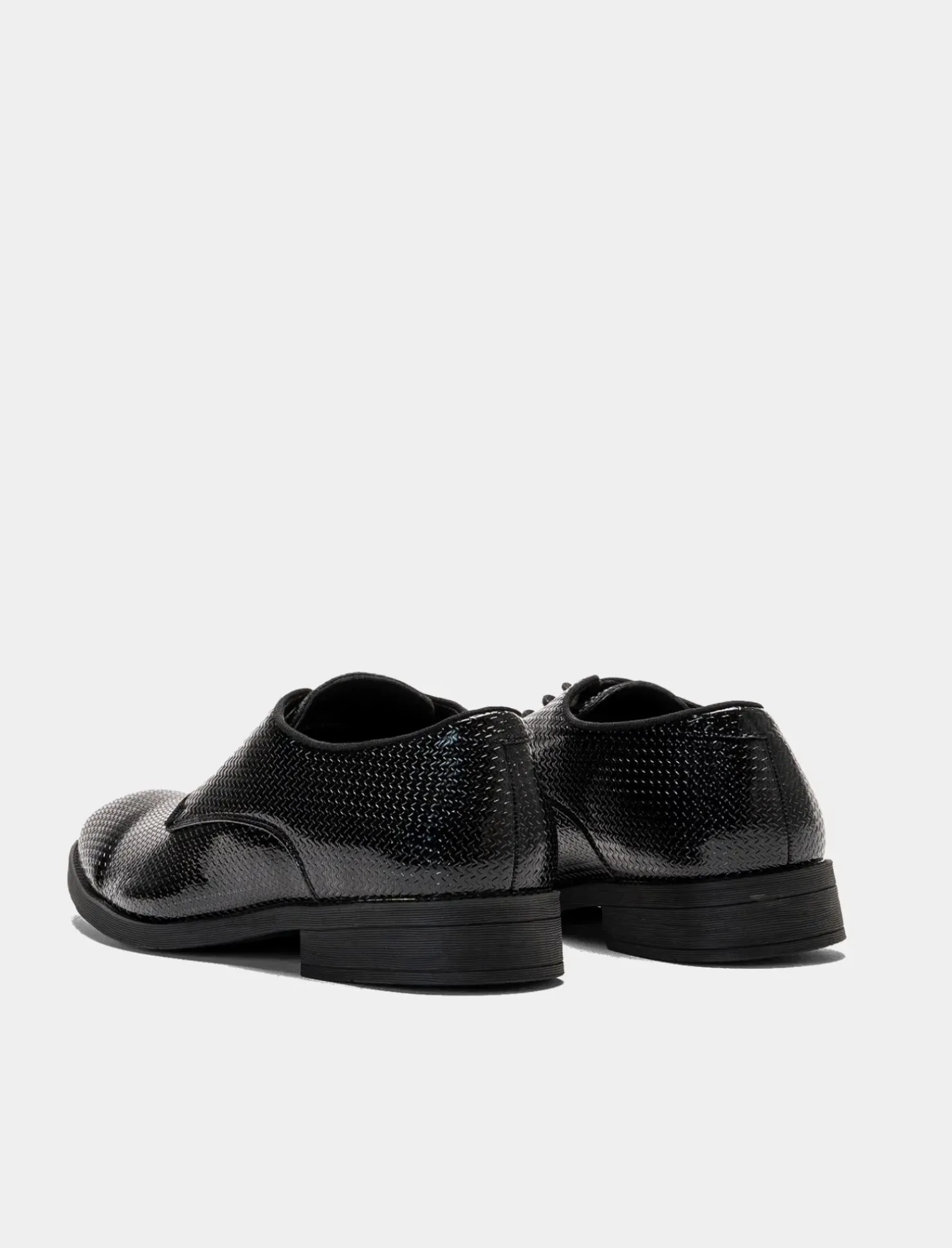 Piazza Italia Scarpa stringata con texture - Nero Flash Sale