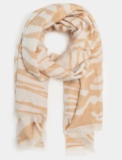 Donna Piazza Italia Foulard E Sciarpe<Sciarpa da donna con disegno goffrato - Denim