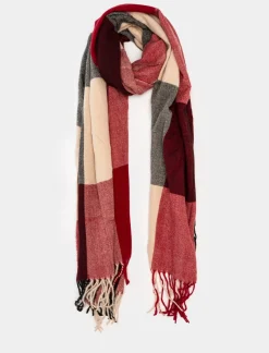 Uomo Piazza Italia Foulard E Sciarpe<Sciarpa da uomo a quadri grandi - Bordeaux