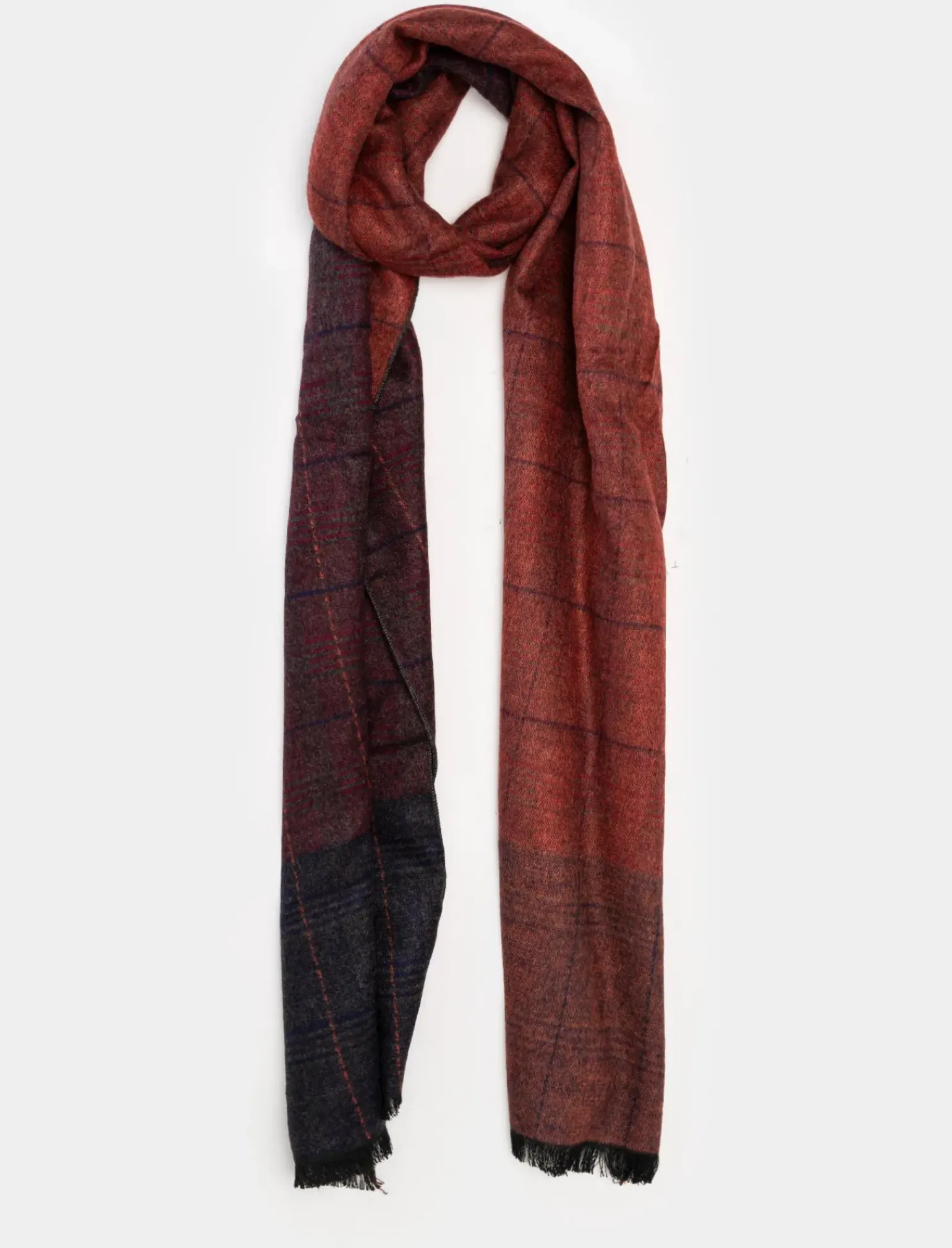 Uomo Piazza Italia Foulard E Sciarpe<Sciarpa da uomo a quadri e spigato -