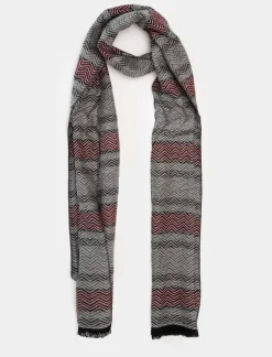 Uomo Piazza Italia Foulard E Sciarpe<Sciarpa da uomo a quadri e spigato -