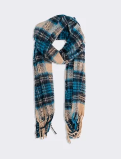 Uomo Piazza Italia Foulard E Sciarpe<Sciarpa da uomo a quadri con frange -