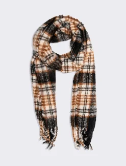 Uomo Piazza Italia Foulard E Sciarpe<Sciarpa da uomo a quadri con frange -