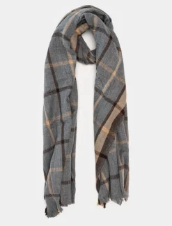 Uomo Piazza Italia Foulard E Sciarpe<Sciarpa da uomo a quadri con frange -