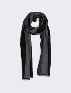 Uomo Piazza Italia Foulard E Sciarpe<Sciarpa da uomo a righe e spigato -