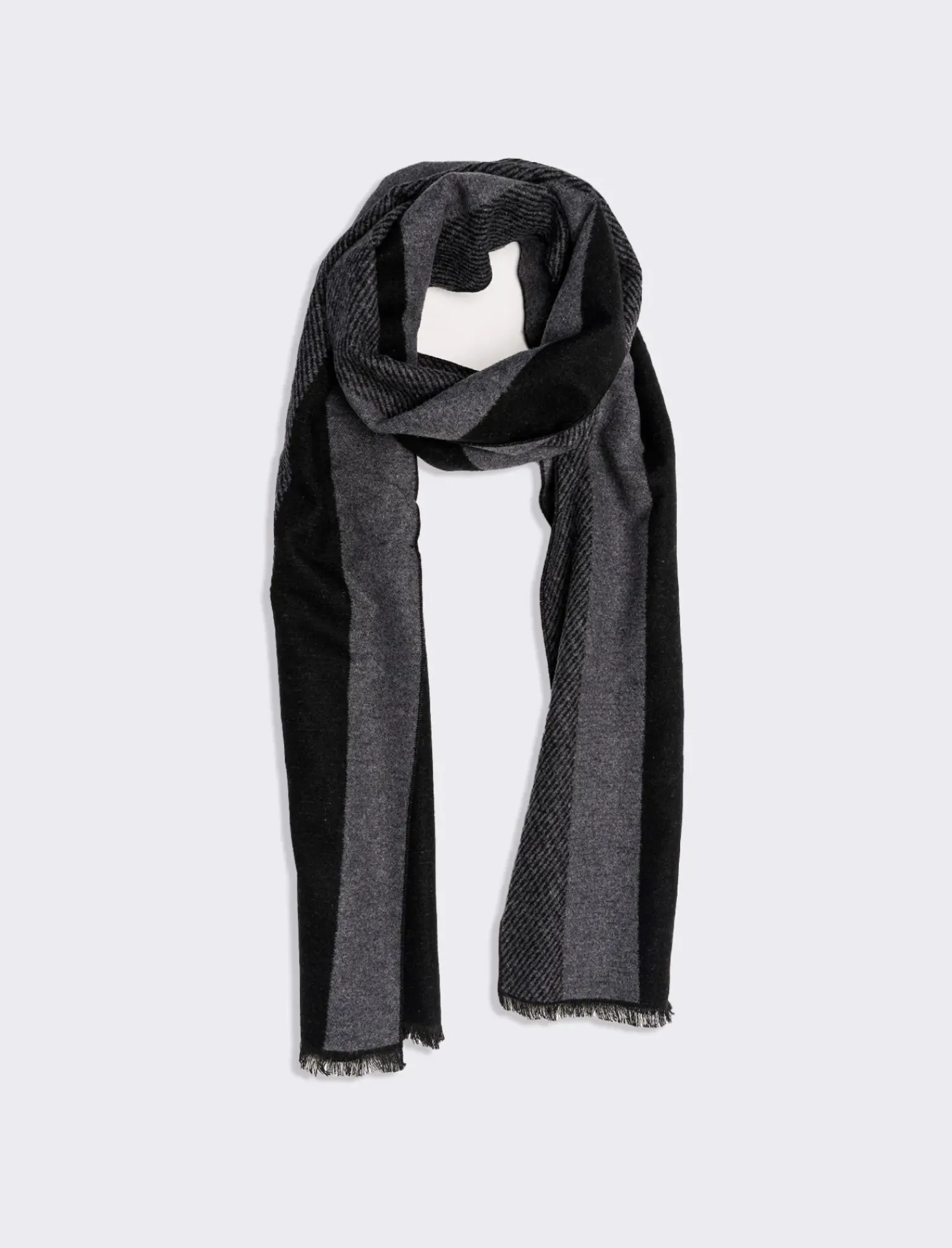 Uomo Piazza Italia Foulard E Sciarpe<Sciarpa da uomo a righe e spigato -