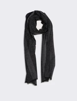 Uomo Piazza Italia Foulard E Sciarpe<Sciarpa da uomo a righe e spigato -