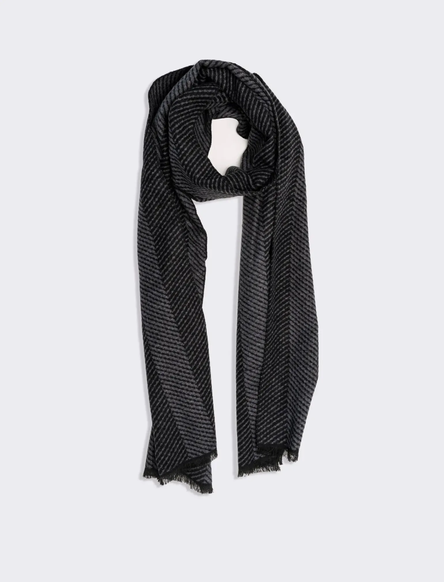 Uomo Piazza Italia Foulard E Sciarpe<Sciarpa da uomo a righe e spigato -