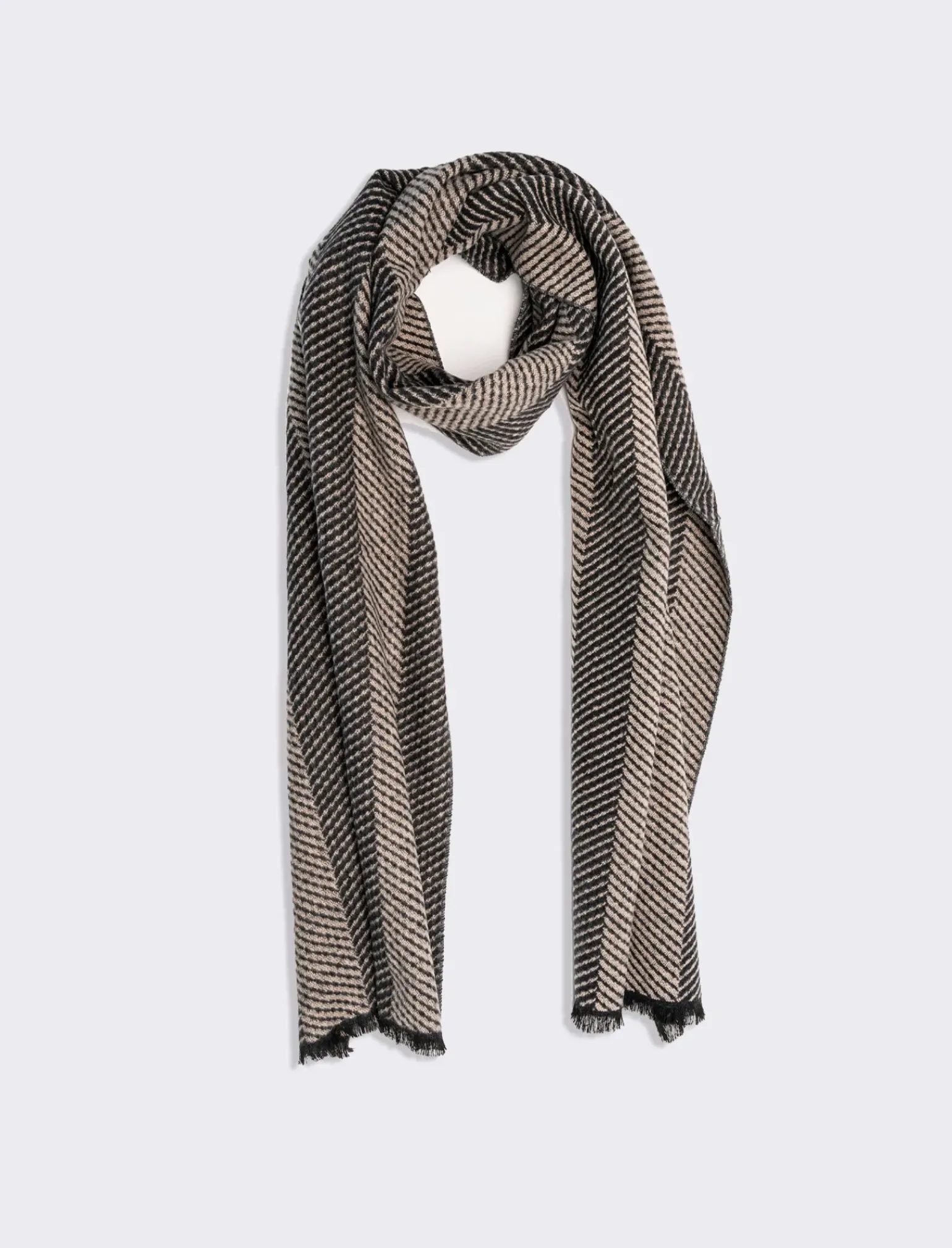 Uomo Piazza Italia Foulard E Sciarpe<Sciarpa da uomo a righe e spigato -