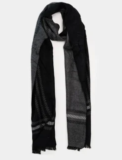 Uomo Piazza Italia Foulard E Sciarpe<Sciarpa da uomo con microfantasie - -grigio