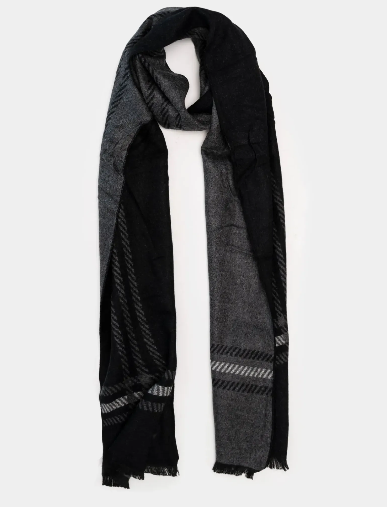 Uomo Piazza Italia Foulard E Sciarpe<Sciarpa da uomo con microfantasie - -grigio