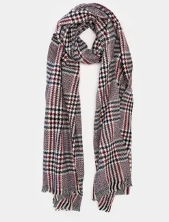 Uomo Piazza Italia Foulard E Sciarpe<Sciarpa da uomo in piè de poul - Bordeaux