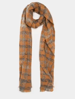 Uomo Piazza Italia Foulard E Sciarpe<Sciarpa da uomo in piè de poul - coccio