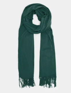 Piazza Italia sciarpa donna unito c/frange - petrolio Verde Discount
