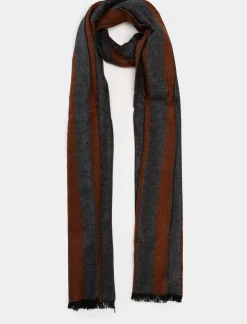 Uomo Piazza Italia Foulard E Sciarpe<Sciarpada uomo con viscosa a righe - coccio