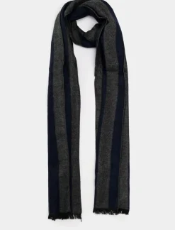 Uomo Piazza Italia Foulard E Sciarpe<Sciarpada uomo con viscosa a righe - -blu