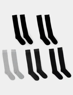 Uomo Piazza Italia Intimo E Pigiami<Set calzini 5 paia lunghi da uomo -